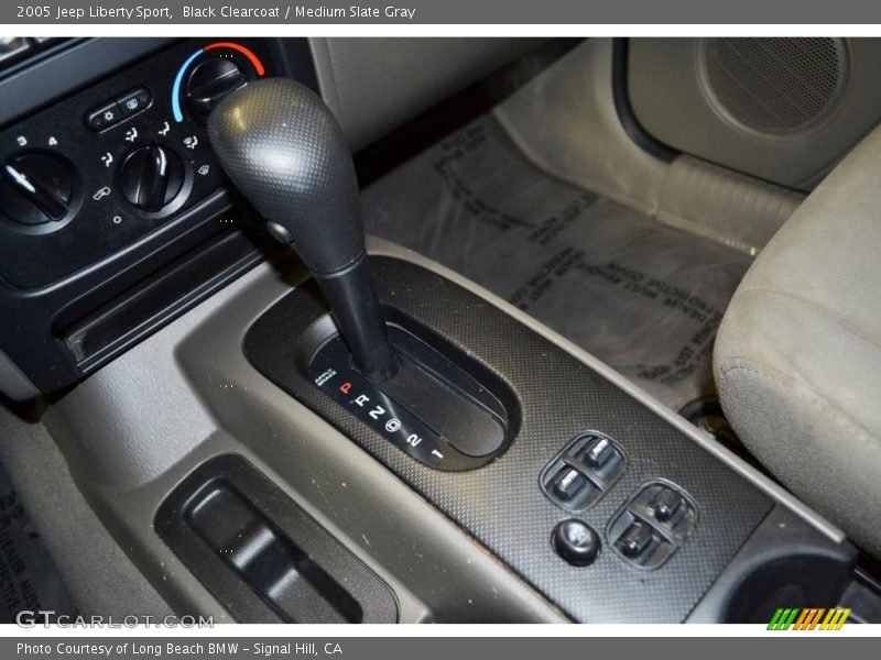 Black Clearcoat / Medium Slate Gray 2005 Jeep Liberty Sport