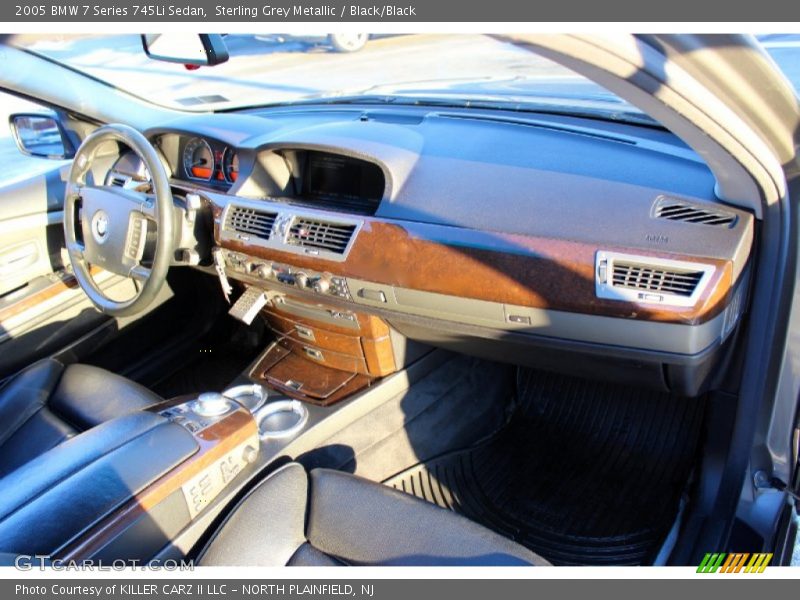 Sterling Grey Metallic / Black/Black 2005 BMW 7 Series 745Li Sedan