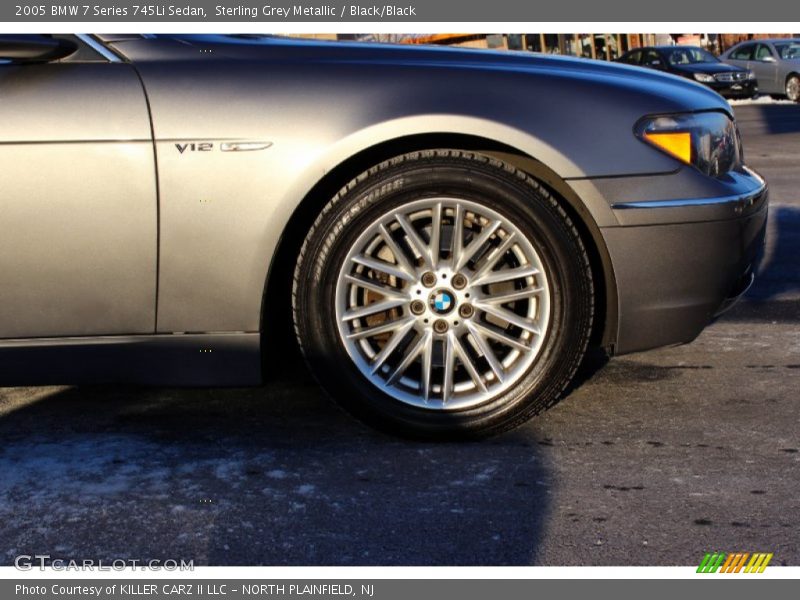 Sterling Grey Metallic / Black/Black 2005 BMW 7 Series 745Li Sedan