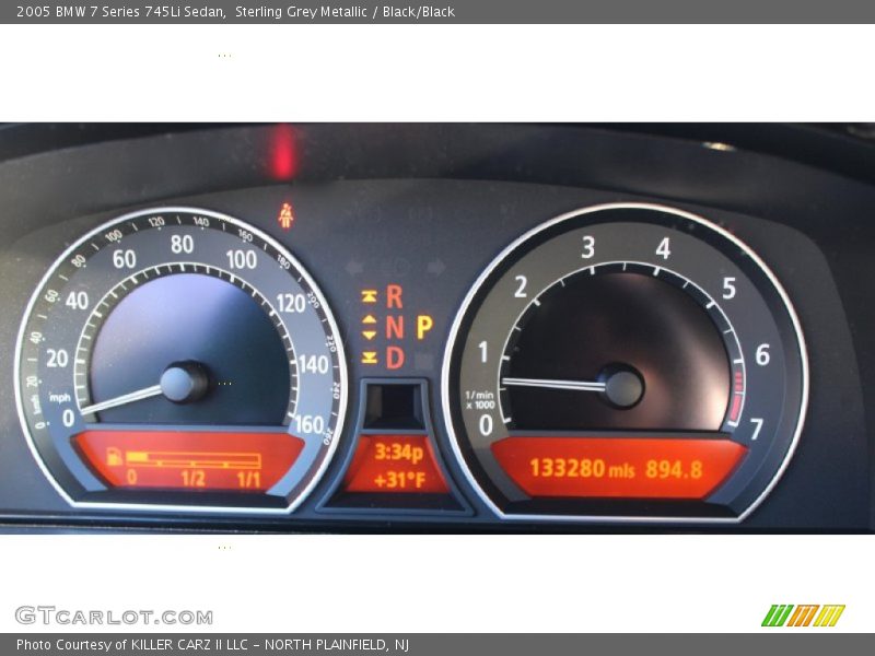 Sterling Grey Metallic / Black/Black 2005 BMW 7 Series 745Li Sedan