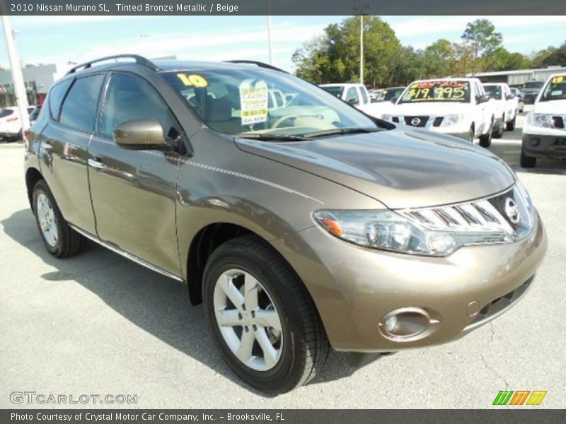 Tinted Bronze Metallic / Beige 2010 Nissan Murano SL