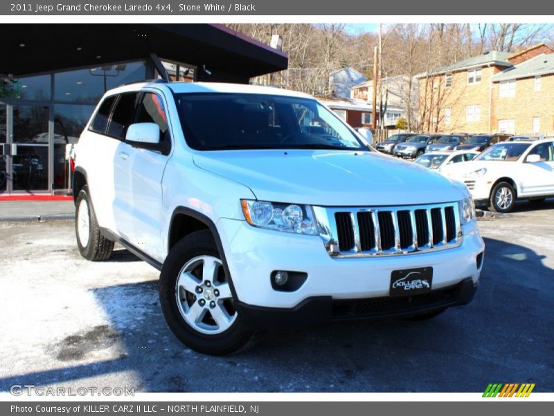 Stone White / Black 2011 Jeep Grand Cherokee Laredo 4x4