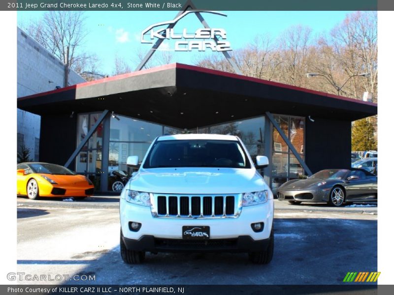 Stone White / Black 2011 Jeep Grand Cherokee Laredo 4x4