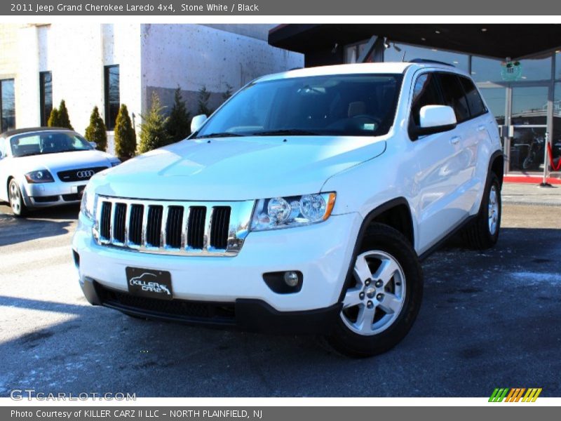 Stone White / Black 2011 Jeep Grand Cherokee Laredo 4x4