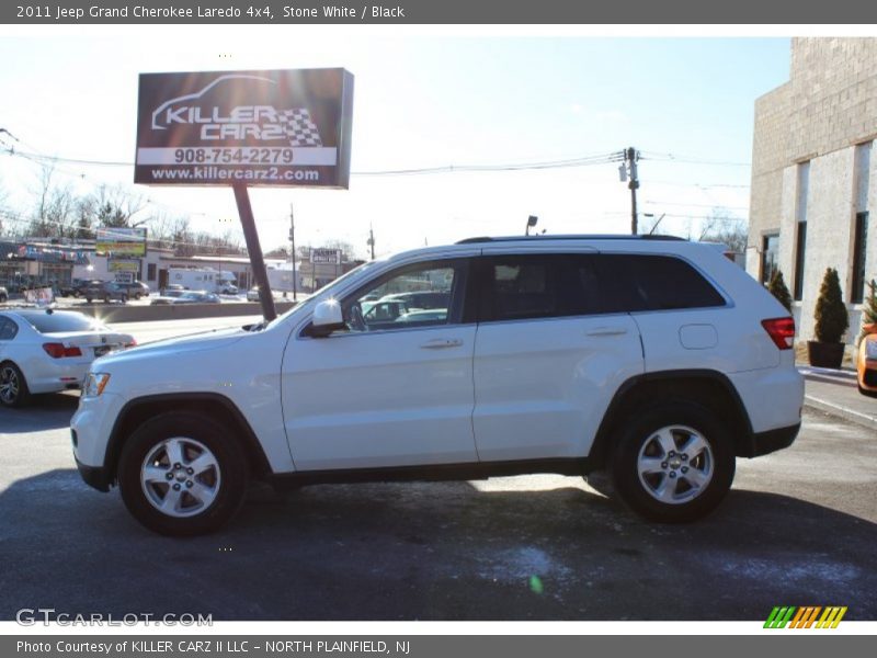 Stone White / Black 2011 Jeep Grand Cherokee Laredo 4x4