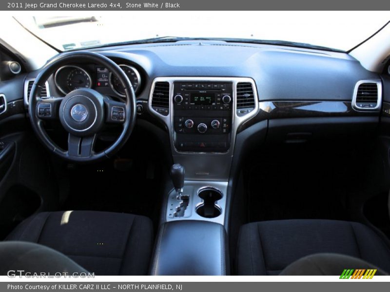 Stone White / Black 2011 Jeep Grand Cherokee Laredo 4x4