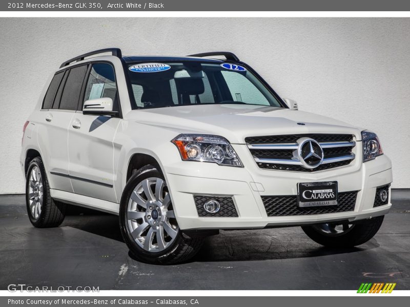Arctic White / Black 2012 Mercedes-Benz GLK 350