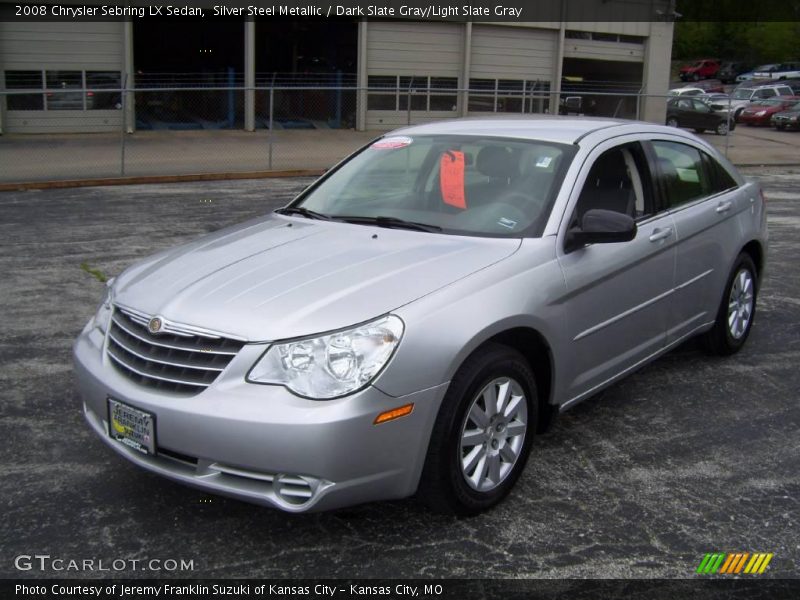 Silver Steel Metallic / Dark Slate Gray/Light Slate Gray 2008 Chrysler Sebring LX Sedan