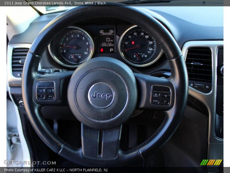 Stone White / Black 2011 Jeep Grand Cherokee Laredo 4x4