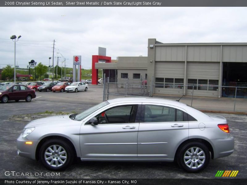 Silver Steel Metallic / Dark Slate Gray/Light Slate Gray 2008 Chrysler Sebring LX Sedan