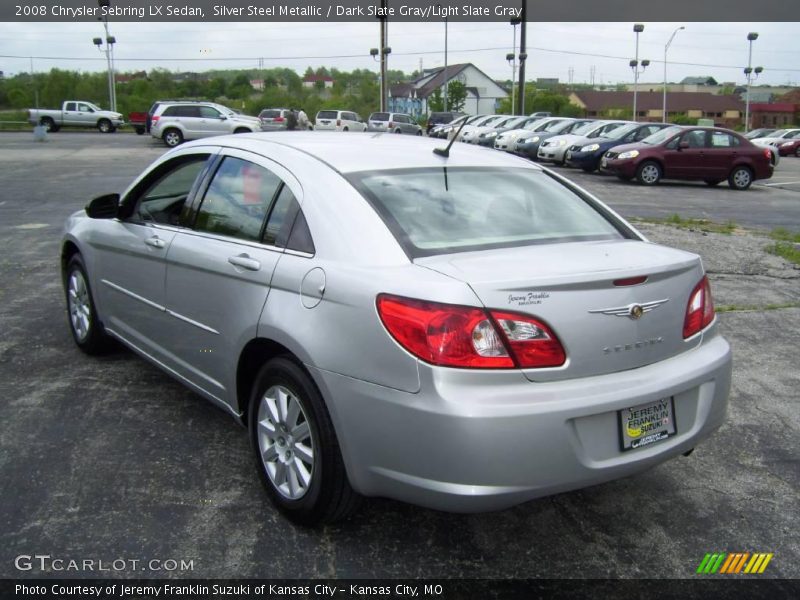 Silver Steel Metallic / Dark Slate Gray/Light Slate Gray 2008 Chrysler Sebring LX Sedan