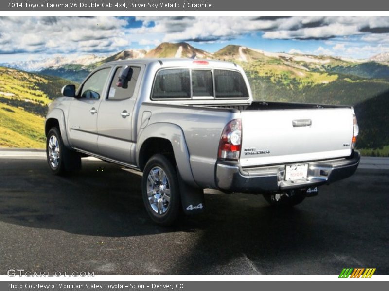 Silver Sky Metallic / Graphite 2014 Toyota Tacoma V6 Double Cab 4x4