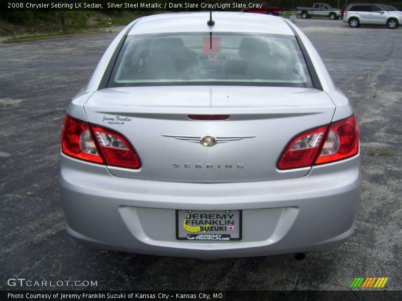 Silver Steel Metallic / Dark Slate Gray/Light Slate Gray 2008 Chrysler Sebring LX Sedan