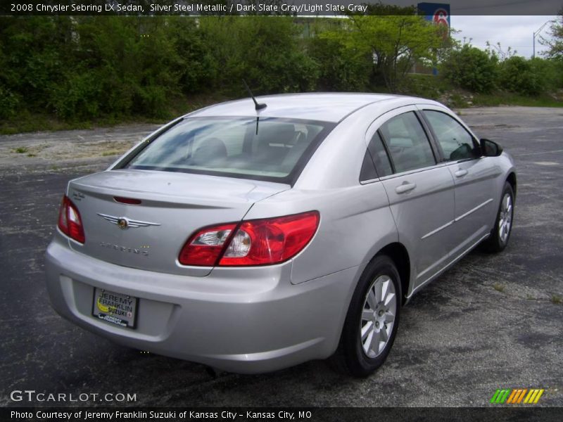 Silver Steel Metallic / Dark Slate Gray/Light Slate Gray 2008 Chrysler Sebring LX Sedan