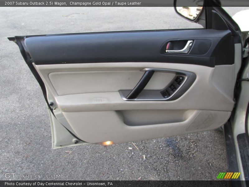Champagne Gold Opal / Taupe Leather 2007 Subaru Outback 2.5i Wagon