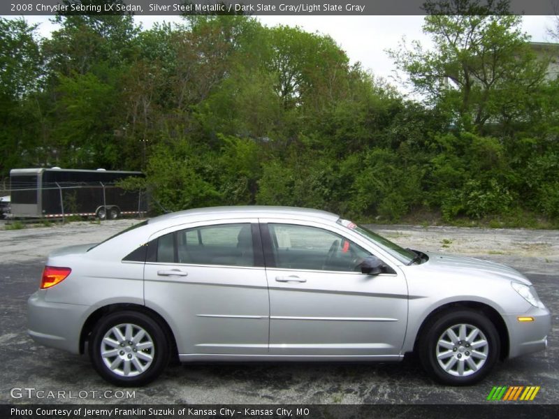 Silver Steel Metallic / Dark Slate Gray/Light Slate Gray 2008 Chrysler Sebring LX Sedan