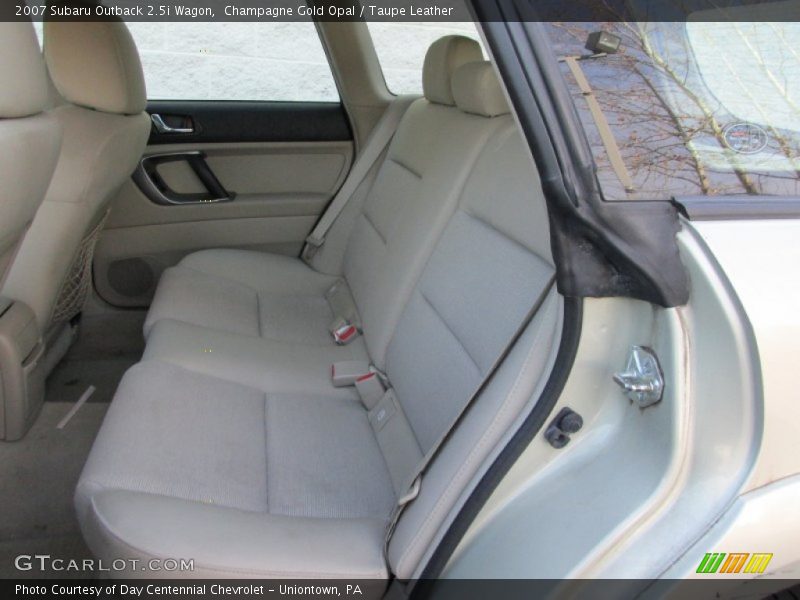 Champagne Gold Opal / Taupe Leather 2007 Subaru Outback 2.5i Wagon