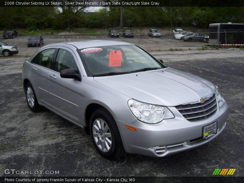 Silver Steel Metallic / Dark Slate Gray/Light Slate Gray 2008 Chrysler Sebring LX Sedan