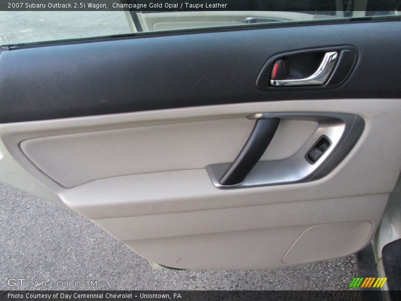 Champagne Gold Opal / Taupe Leather 2007 Subaru Outback 2.5i Wagon
