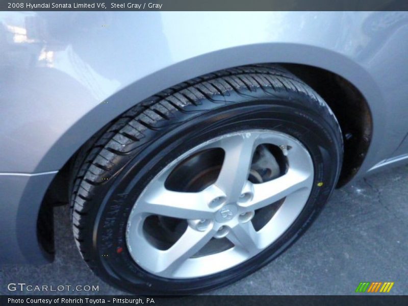 Steel Gray / Gray 2008 Hyundai Sonata Limited V6