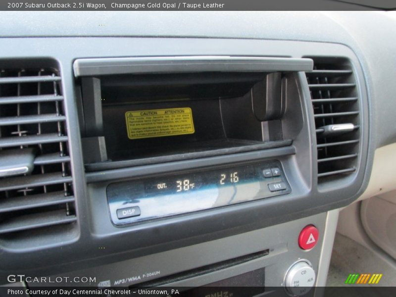 Champagne Gold Opal / Taupe Leather 2007 Subaru Outback 2.5i Wagon