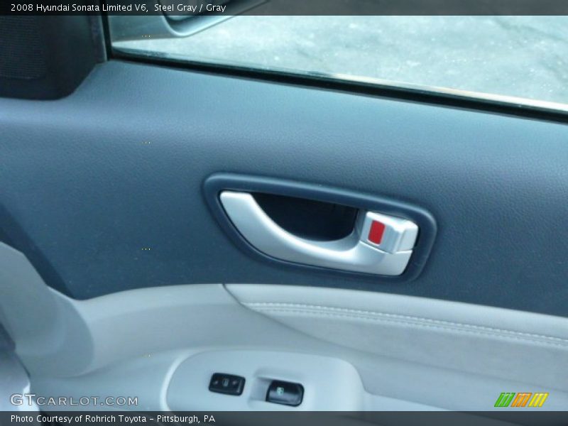 Steel Gray / Gray 2008 Hyundai Sonata Limited V6