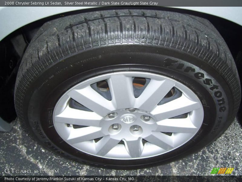 Silver Steel Metallic / Dark Slate Gray/Light Slate Gray 2008 Chrysler Sebring LX Sedan