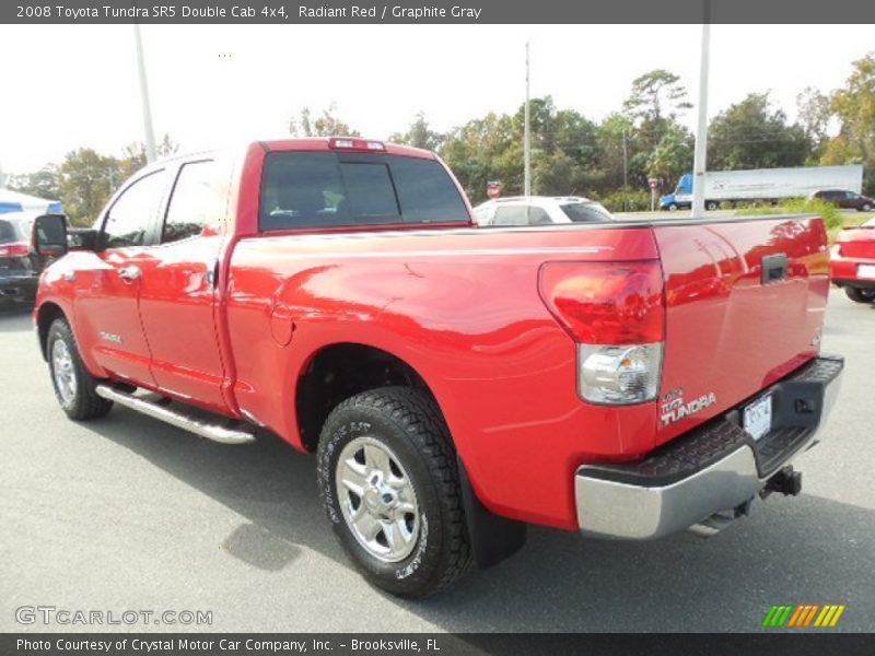 Radiant Red / Graphite Gray 2008 Toyota Tundra SR5 Double Cab 4x4