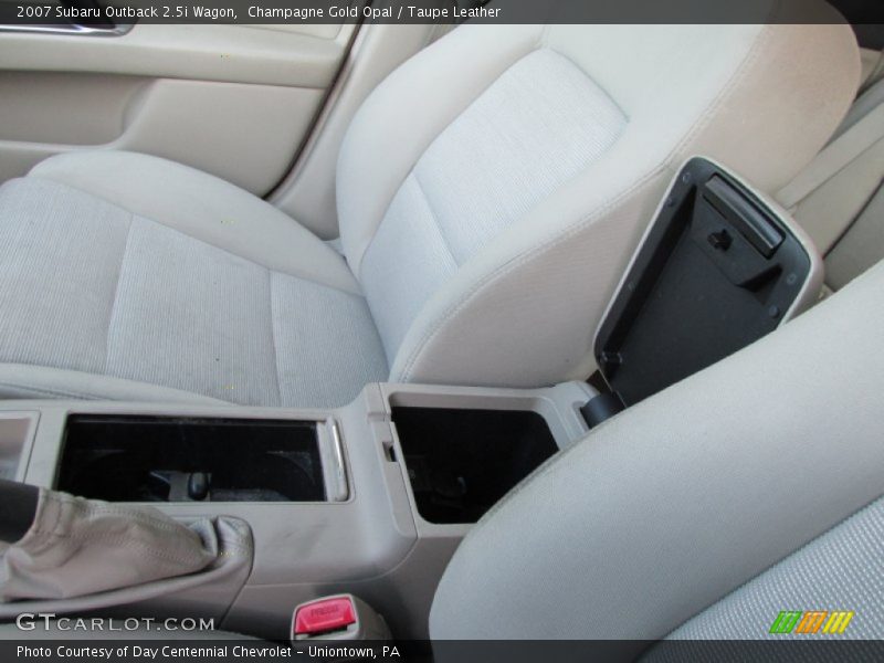 Champagne Gold Opal / Taupe Leather 2007 Subaru Outback 2.5i Wagon