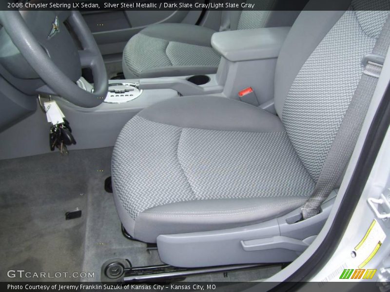 Silver Steel Metallic / Dark Slate Gray/Light Slate Gray 2008 Chrysler Sebring LX Sedan