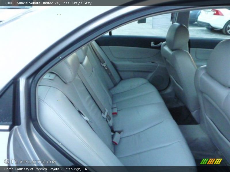 Steel Gray / Gray 2008 Hyundai Sonata Limited V6