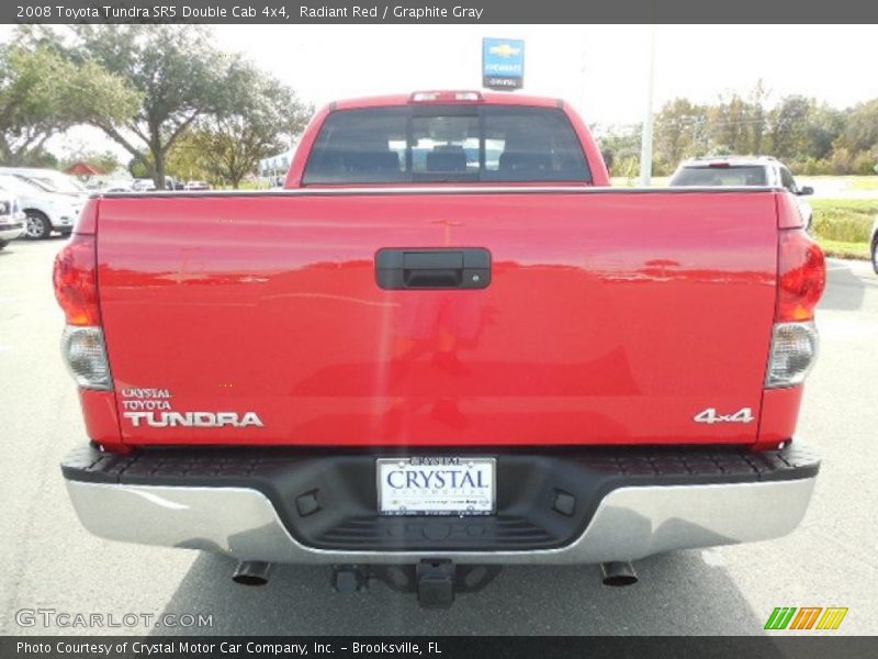 Radiant Red / Graphite Gray 2008 Toyota Tundra SR5 Double Cab 4x4