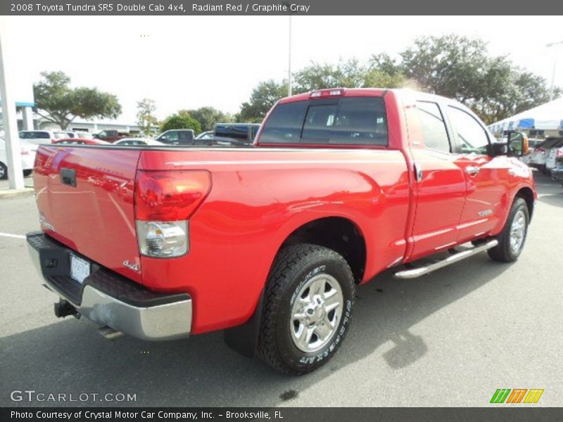 Radiant Red / Graphite Gray 2008 Toyota Tundra SR5 Double Cab 4x4