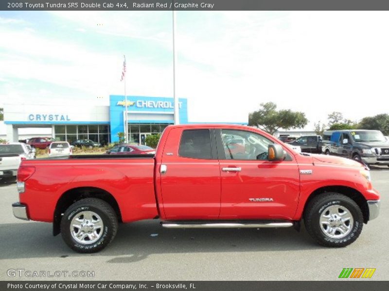 Radiant Red / Graphite Gray 2008 Toyota Tundra SR5 Double Cab 4x4