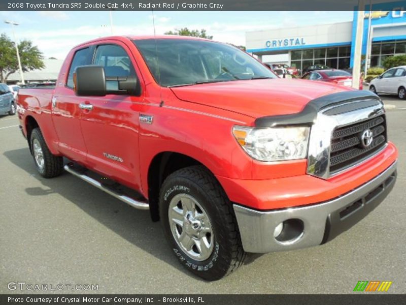 Radiant Red / Graphite Gray 2008 Toyota Tundra SR5 Double Cab 4x4