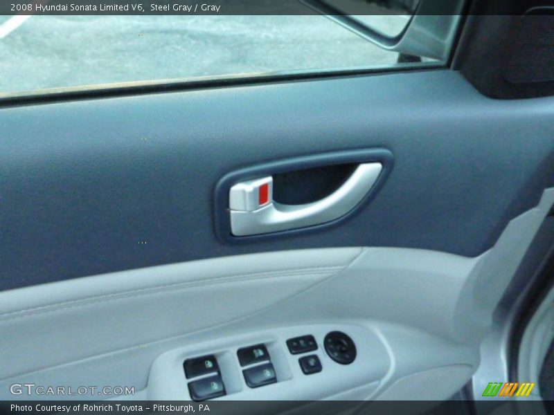 Steel Gray / Gray 2008 Hyundai Sonata Limited V6
