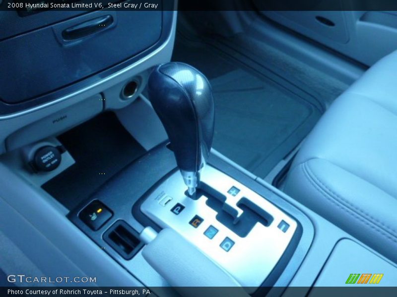 Steel Gray / Gray 2008 Hyundai Sonata Limited V6