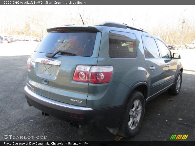 Silver Green Metallic / Ebony 2009 GMC Acadia SLE AWD