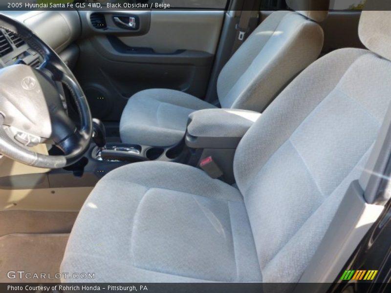 Black Obsidian / Beige 2005 Hyundai Santa Fe GLS 4WD