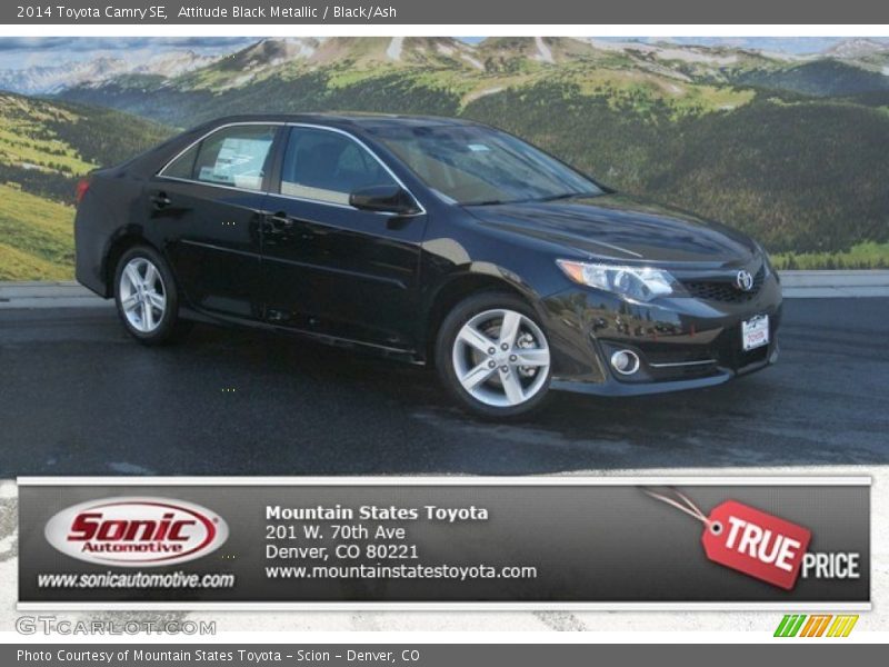 Attitude Black Metallic / Black/Ash 2014 Toyota Camry SE