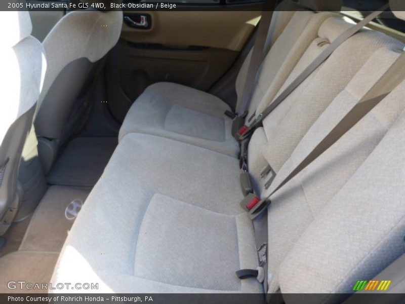 Black Obsidian / Beige 2005 Hyundai Santa Fe GLS 4WD