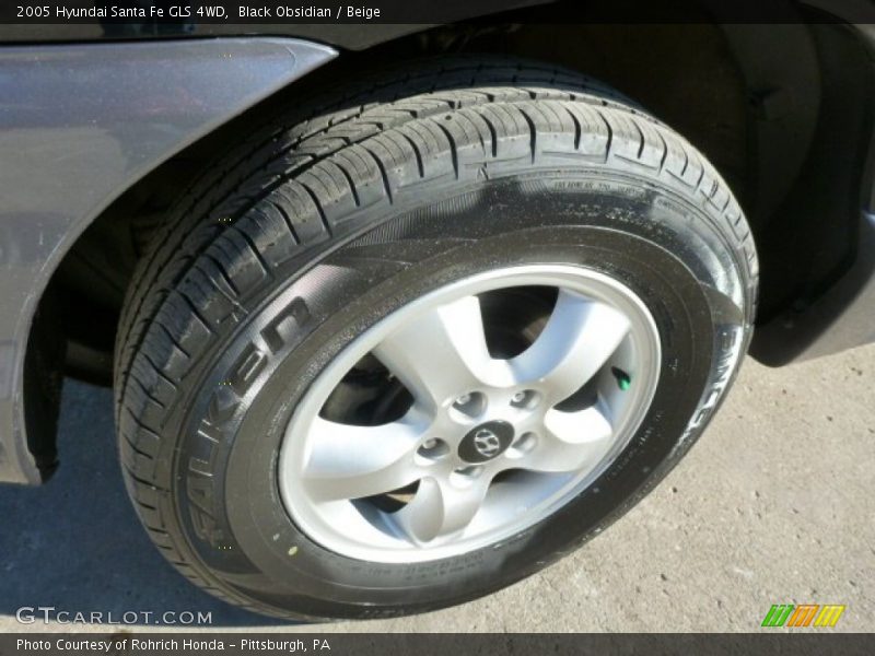 Black Obsidian / Beige 2005 Hyundai Santa Fe GLS 4WD