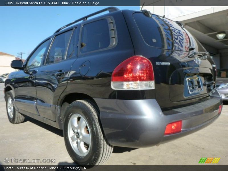 Black Obsidian / Beige 2005 Hyundai Santa Fe GLS 4WD