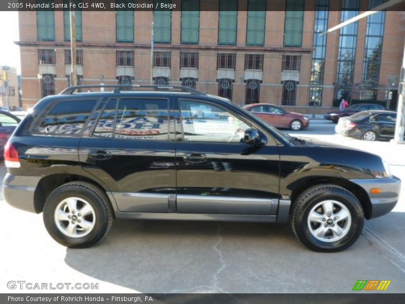 Black Obsidian / Beige 2005 Hyundai Santa Fe GLS 4WD