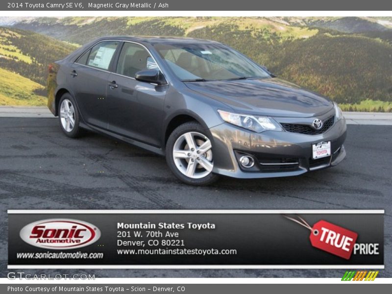 Magnetic Gray Metallic / Ash 2014 Toyota Camry SE V6