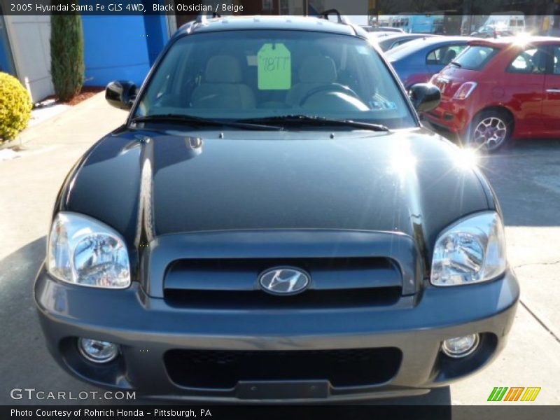 Black Obsidian / Beige 2005 Hyundai Santa Fe GLS 4WD