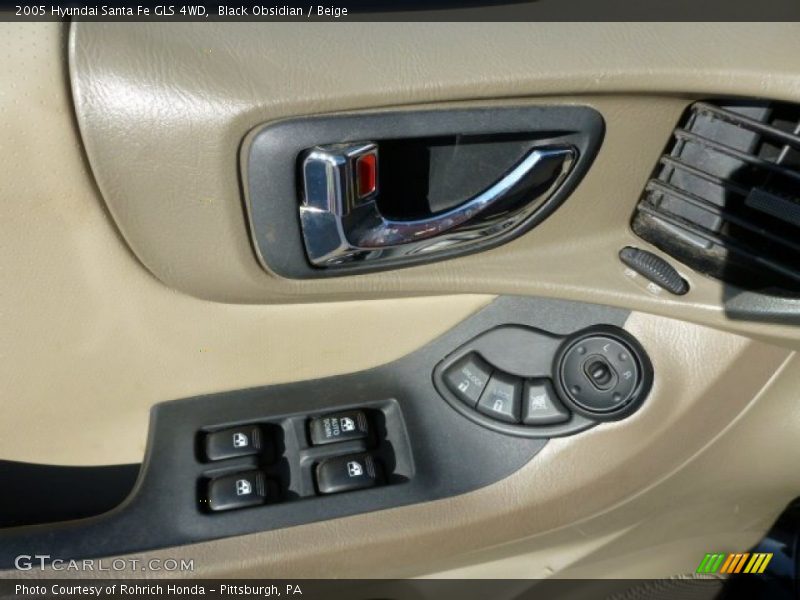 Black Obsidian / Beige 2005 Hyundai Santa Fe GLS 4WD