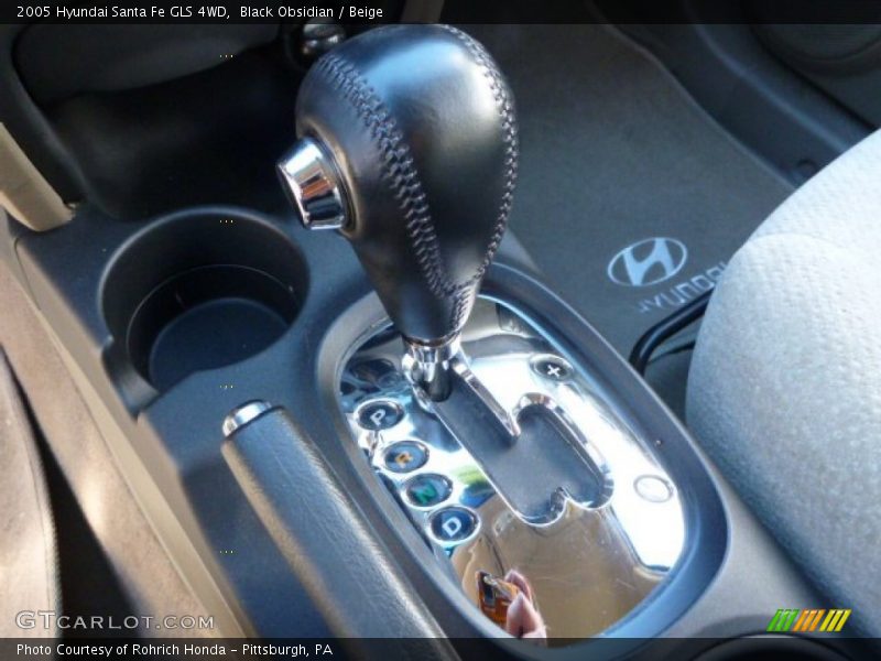 Black Obsidian / Beige 2005 Hyundai Santa Fe GLS 4WD