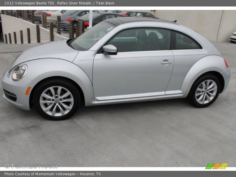 Reflex Silver Metallic / Titan Black 2013 Volkswagen Beetle TDI