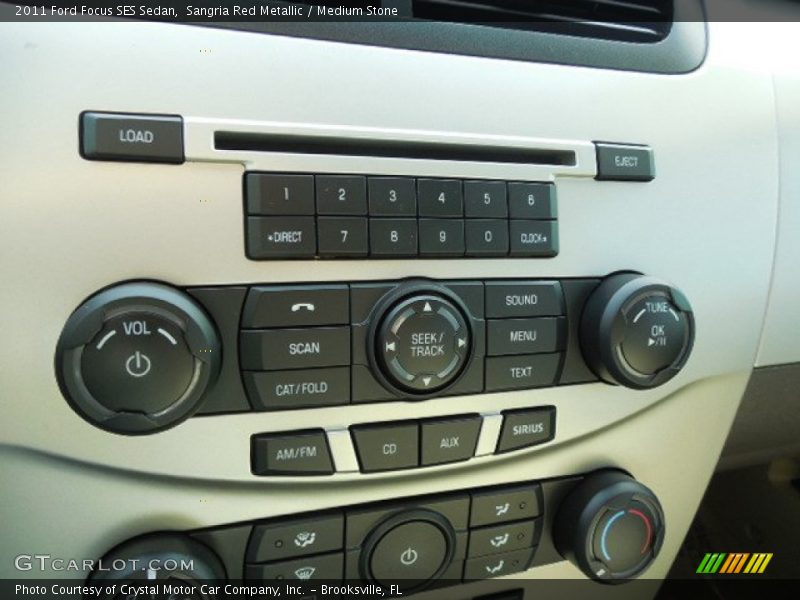 Sangria Red Metallic / Medium Stone 2011 Ford Focus SES Sedan